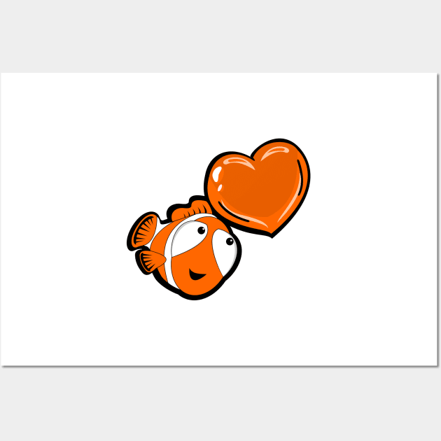 The Clown Fish - Carina Wall Art by GR8DZINE